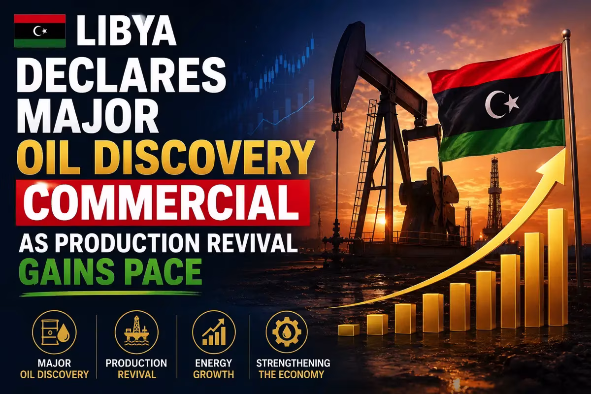 Libya Declares Major Oil Discovery Commercial as Production Revival Gains Pace